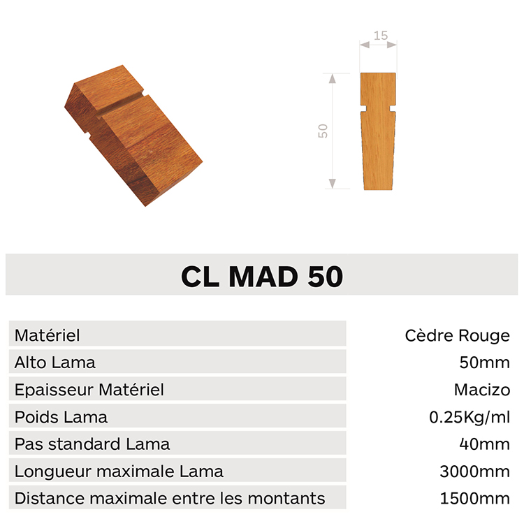 Caracteristica lama clmad50