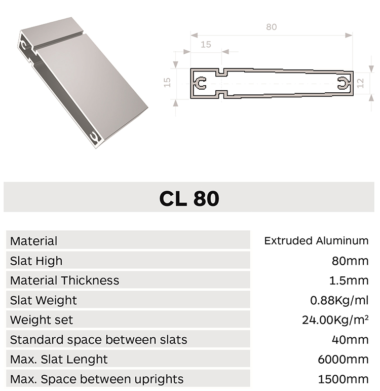 Caracteristica lama cl80