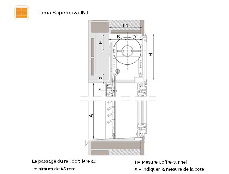 Seccion enrollamiento obra supernova interior