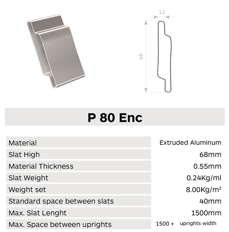 Caracteristica lama P80ENC