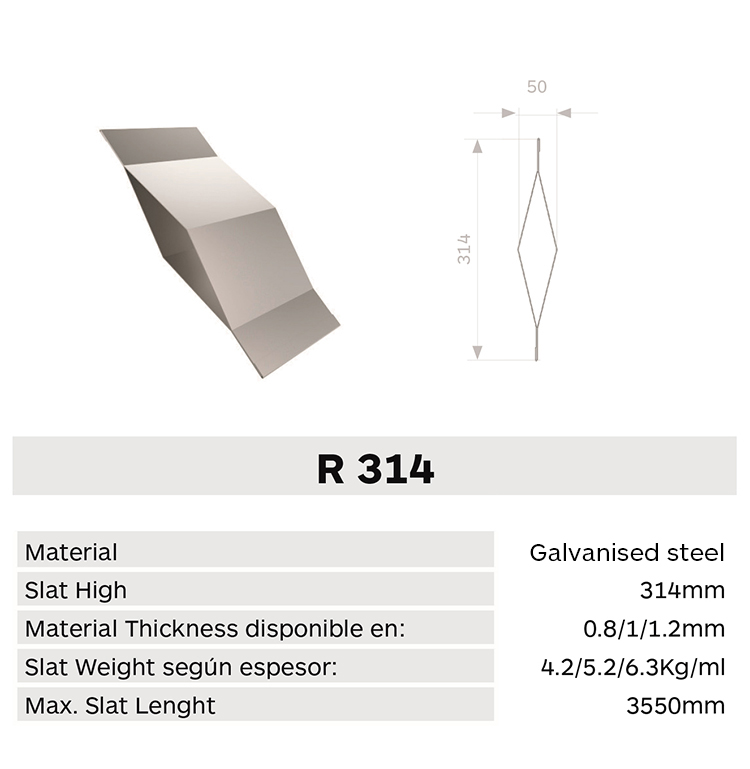 Caracteristica lama R314