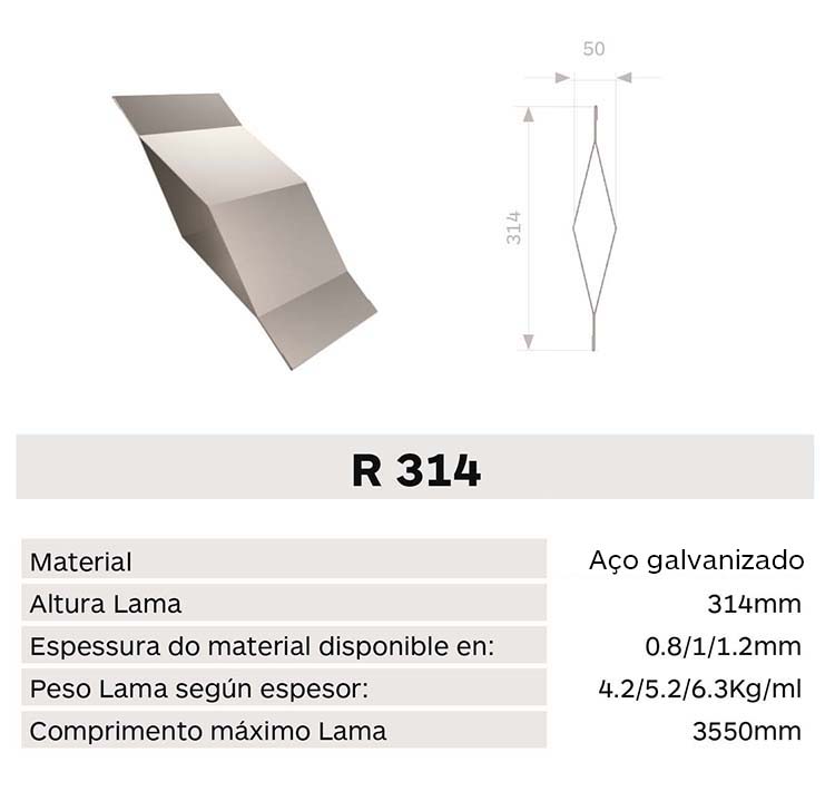 Caracteristica lama R314