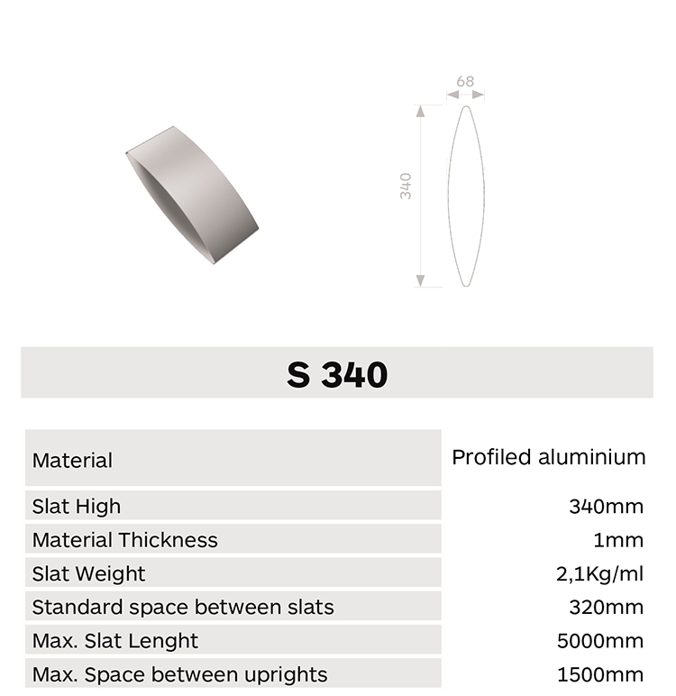 Caracteristica lama S340